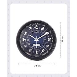 Pine Kids Zodiac Wall Clock - Blue & Black