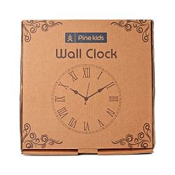 Pine Kids Transport Wall Clock - Light Blue & Black