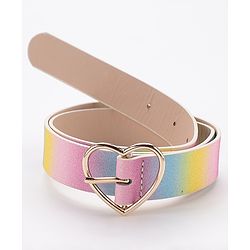 Pine Kids Belts Heart Shaped Buckle Closure Free Size - Multicolor