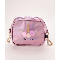 Pine Kids Sling Bag Unicorn Design - Pink