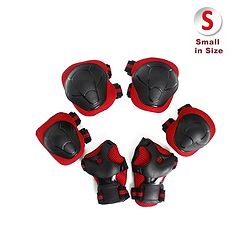 Pine Kids Safety and Protective Gear Accessories Small Size - Red| Ideal for Cycling and Skating