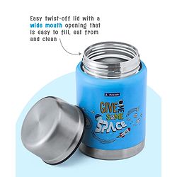 Pine Kids Stainless Steel Printed Food Jar - Blue