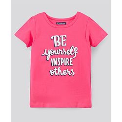 Pine Kids Half Sleeves Cotton T Shirt Printed Pack of 2- Pink Grey