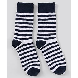 Pine Kids Anti Microbial Washed Soft Terry Socks Set of 2 Pairs - Navy