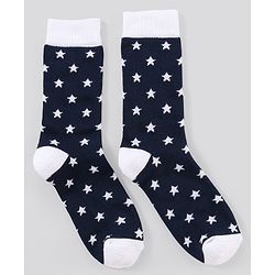 Pine Kids Anti Microbial Washed Soft Terry Socks Set of 2 Pairs - Navy
