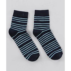 Pine Kids Anti Microbial Washed Soft Terry Socks Set of 5 Pairs - Blue