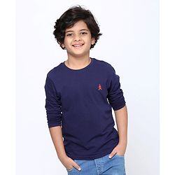 Pine Kids Full Sleeves Cotton Tshirt Pack of 2 - Multicolour