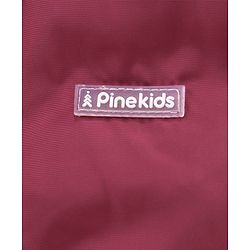 Pine Kids Full Sleeves Bomber Jacket Text Print - Maroon