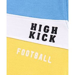 Pine Kids Half Sleeves Biowashed T-Shirt Text Print - Multicolor