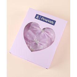 Pine Kids Free Size Hair Band and Rubber Bands Set of 5 - Purple