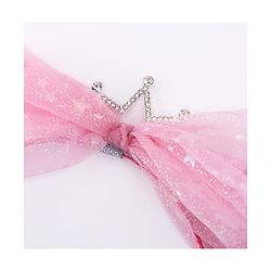 Pine Kids Free Size Hair Band and Rubber Bands Set of 5 - Pink