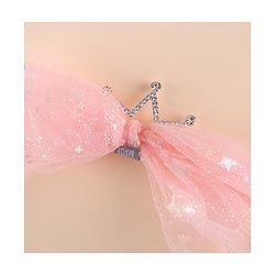 Pine Kids Free Size Hair Band and Rubber Bands Set of 5 - Peach