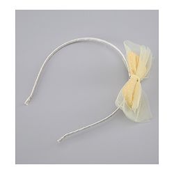 Pine Kids Free Size Hair Band and Rubber Bands Set of 5 - Yellow