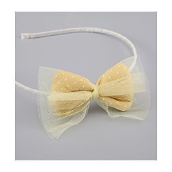 Pine Kids Free Size Hair Band and Rubber Bands Set of 5 - Yellow
