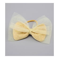Pine Kids Free Size Hair Band and Rubber Bands Set of 5 - Yellow