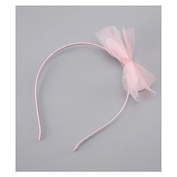 Pine Kids Free Size Hair Band and Rubber Bands Set of 5 - Light Pink