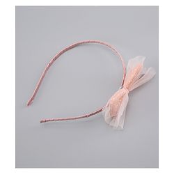 Pine Kids Free Size Hair Band and Rubber Bands Set of 5 - Peach