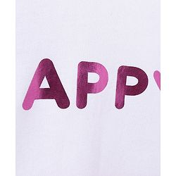 Pine Kids Full Sleeves Sweatshirt Happy Print - Pink
