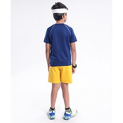 Pine Active Skin Friendly & Breathable Half Sleeves T-Shirt Text Print - Multicolor