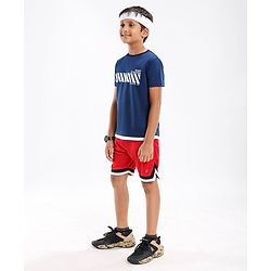 Pine Active Skin Friendly & Breathable Half Sleeves Sports Tee HD Print - Multicolor