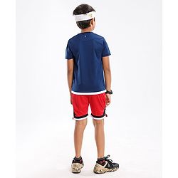 Pine Active Skin Friendly & Breathable Half Sleeves Sports Tee HD Print - Multicolor