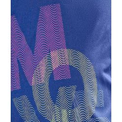Pine Active Sleeveless Tee Text Print - Navy Blue
