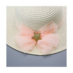 Pine Kids Straw HPine Kids Straw Hat With Bow - White White Free Size Girl