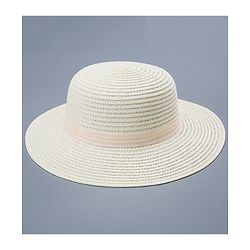 Pine Kids Straw HPine Kids Straw Hat With Bow - White White Free Size Girl
