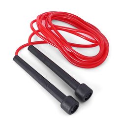 Pine Kids Premium Sleek Skipping Rope - Red | Durable Fitness Rope for Kids  | Lightweight & Easy-Grip Handles | Perfect for Indoor & Outdoor Play, Exercise, Stamina Building & Fun Activities.