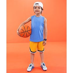 Pine Active Sleeveless Solid Colour Tee - Royal Blue