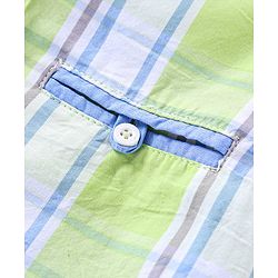 Pine Kids Full Sleeves Biowashed & Checked Shirt - Light Yellow