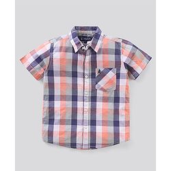 Pine Kids Half Sleeves Checks Shirts - Multicolour