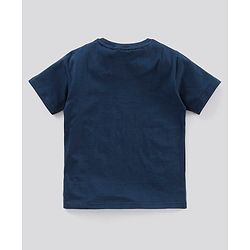Pine Kids Half Sleeves Bio Wash T-shirt Solid Pack of 2 - Navy Yellow