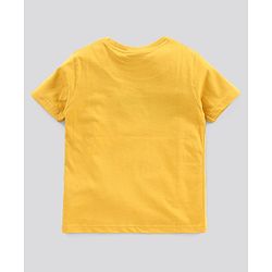 Pine Kids Half Sleeves Bio Wash T-shirt Solid Pack of 2 - Navy Yellow
