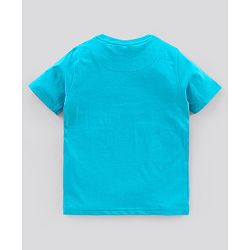 Pine Kids Half Sleeves Bio Wash T-shirt Solid Pack of 2 - Blue Red