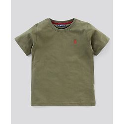 Pine Kids Half Sleeves Bio Wash Cotton T-shirt Solid Pack of 3 - Multicolour