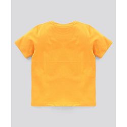 Pine Kids Half Sleeves Bio Wash Cotton T-shirt Solid Pack of 2 - Yellow Navy Blue