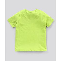 Pine Kids Half Sleeves Bio Wash T-shirt Solid Pack of 2 - Orange Green