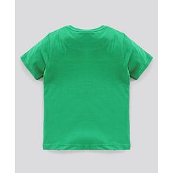 Pine Kids Half Sleeves Bio Wash T-shirt Solid Pack of 2 - Green Yellow