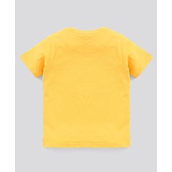 Pine Kids Half Sleeves Bio Wash T-shirt Solid Pack of 2 - Green Yellow