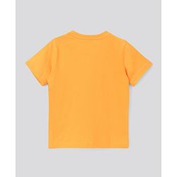 Pine Kids Half Sleeves Biowashed Tee - Yellow