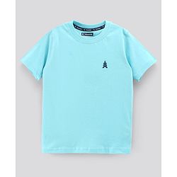 Pine Kids Biowash Half Sleeves Tees Pack of 3 - Sky Blue White Red