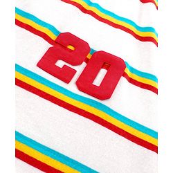 Pine Kids Biowash Half Sleeves Tees Pack of 3 - Sky Blue White Red