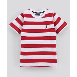 Pine Kids Biowash Half Sleeves Tees Pack of 3 - Black Light Grey Red