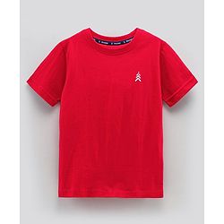 Pine Kids Biowash Half Sleeves Tees Pack of 2 - Red Light Grey