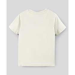 Pine Kids Biowash Half Sleeves Tees Text Print Pack of 3 - Light Green White