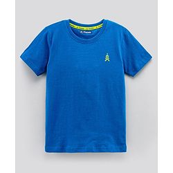 Pine Kids Biowash Half Sleeves Tees Beach Party Print Pack of 3 - Royal Blue Green