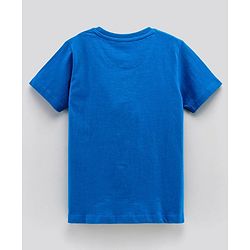 Pine Kids Biowash Half Sleeves Tees Beach Party Print Pack of 3 - Royal Blue Green