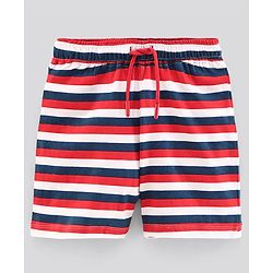 Pine Kids Biowashed Half Sleeves Night Suit Text Print - Red