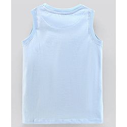 Pine Kids Biowash Sleeveless Tee & Shorts Text Print - Blue